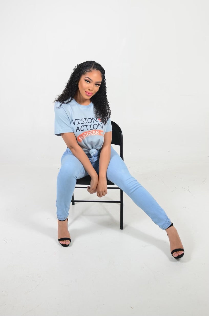 Vision + Action = Success Unisex t-shirt